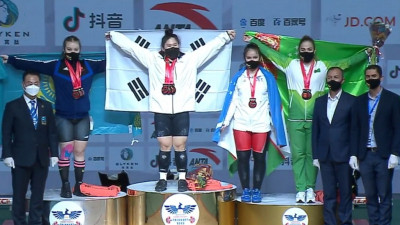 장현주선수, ‘아시아역도선수권’ 여자 81kg급 합계 우승
